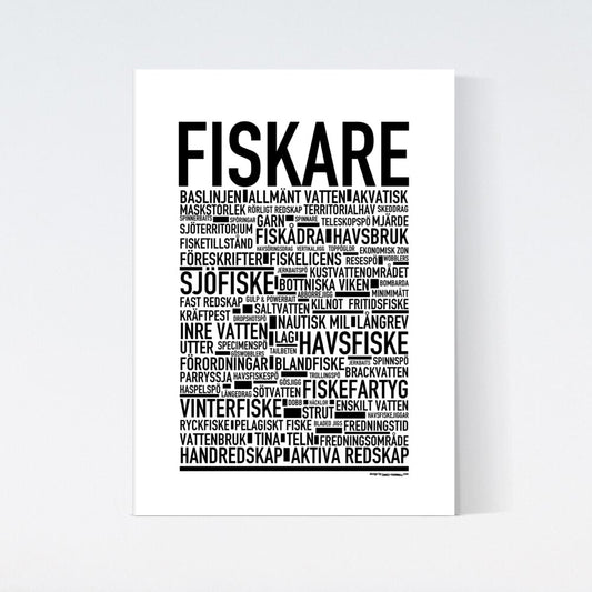 Fiskare Text Poster