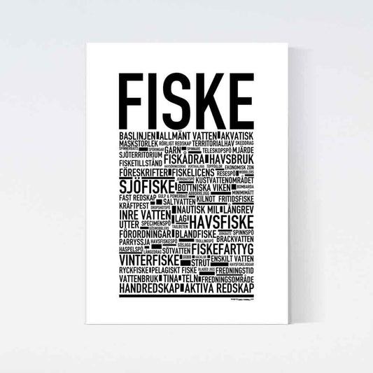 Fiske Text Poster