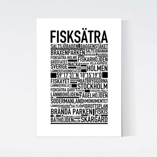 Fisksätra Text Poster