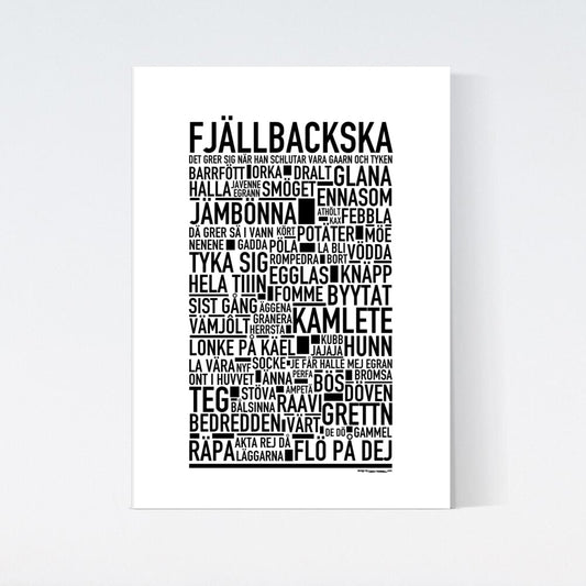 Fjällbackska Dialekt Text Poster