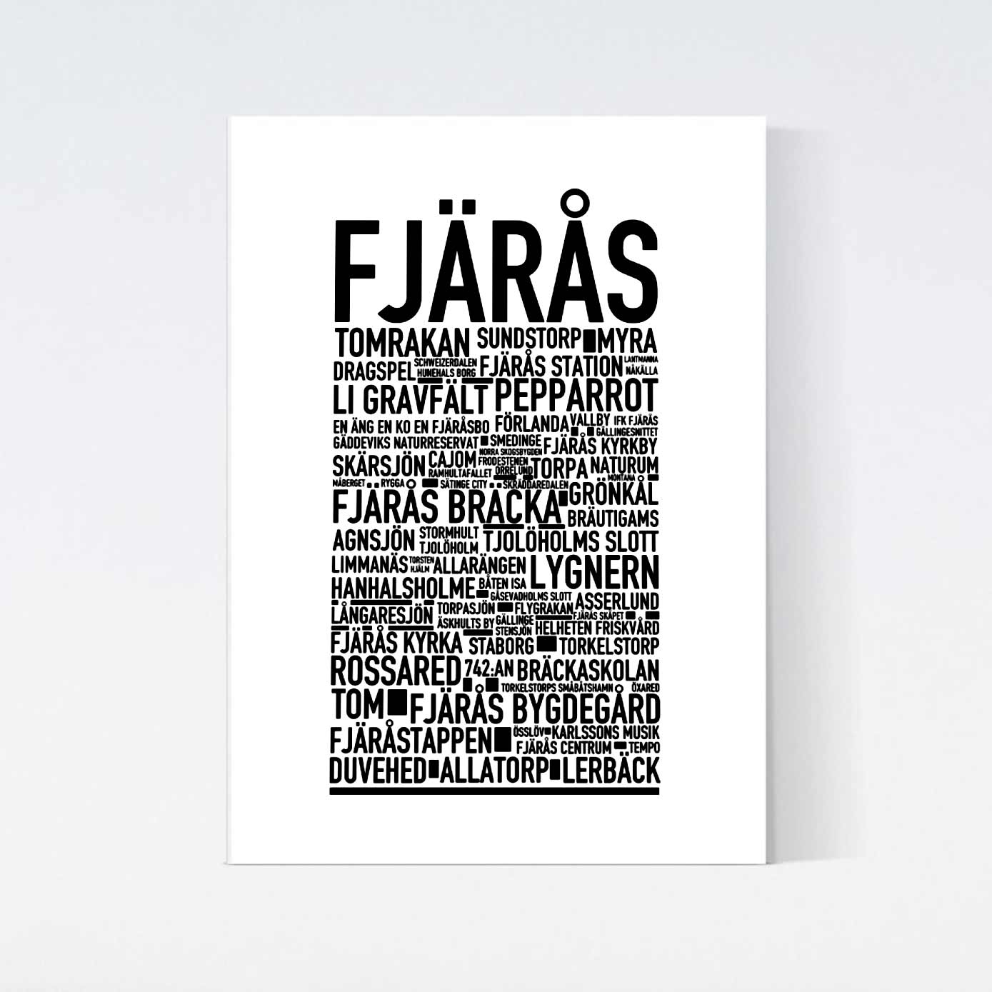 Fjärås Text Poster