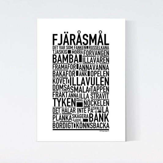 Fjäråsmål Dialekt Text Poster