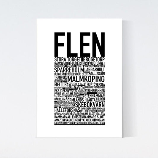Flen Text Poster