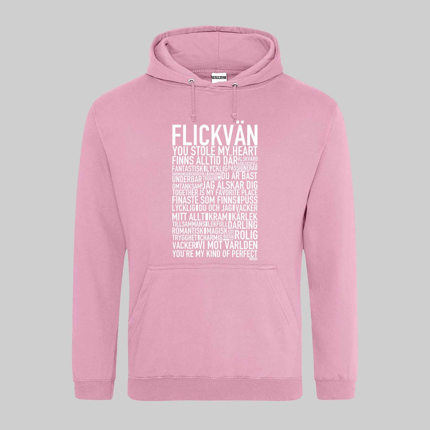 Flickvän Text Hoodie