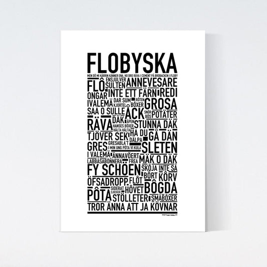 Flobyska Dialekt Text Poster