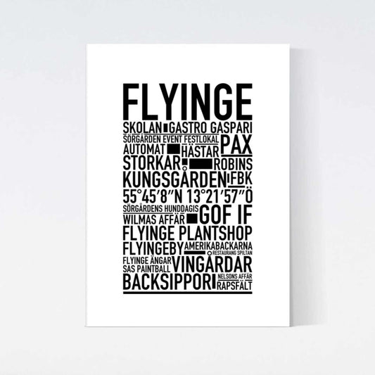 Flyinge Text Poster