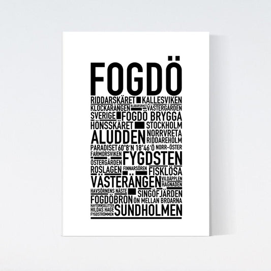Fogdö Text Poster