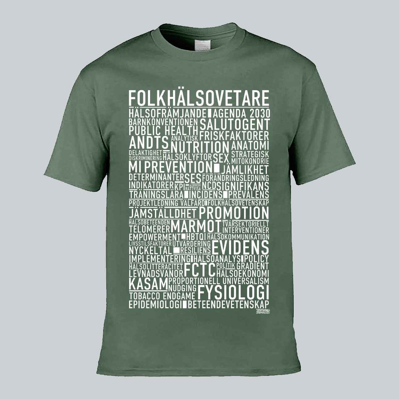 Folkhälsovetare Text T-shirt