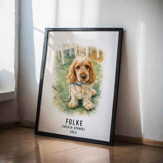 Skapa Porträtt Husdjur Poster