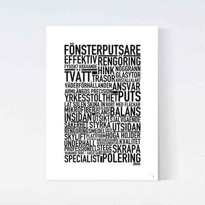 Fönsterputsare Text Poster