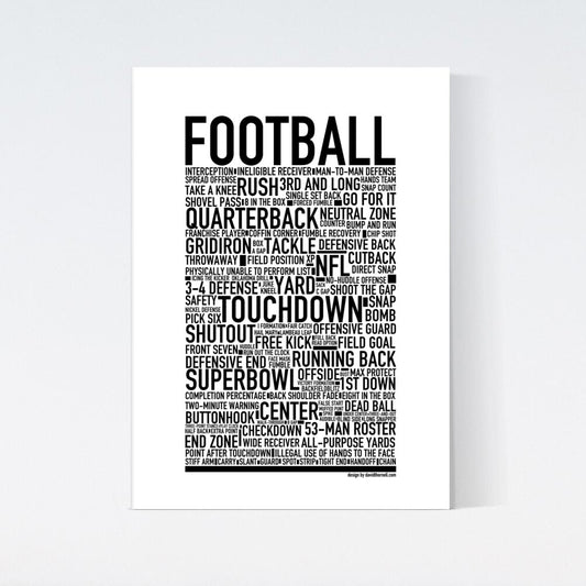 Football Text Poster