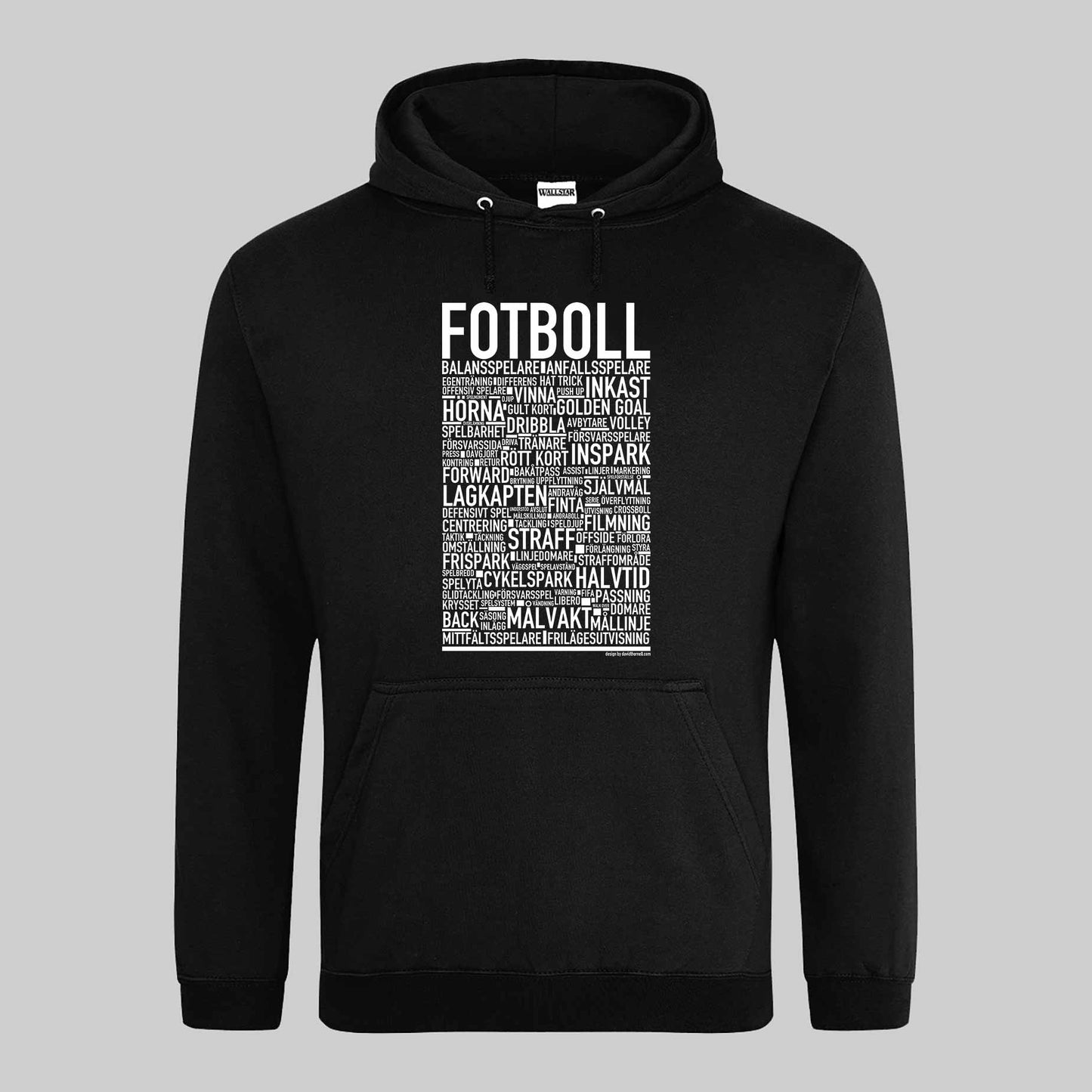 Fotboll Text Hoodie