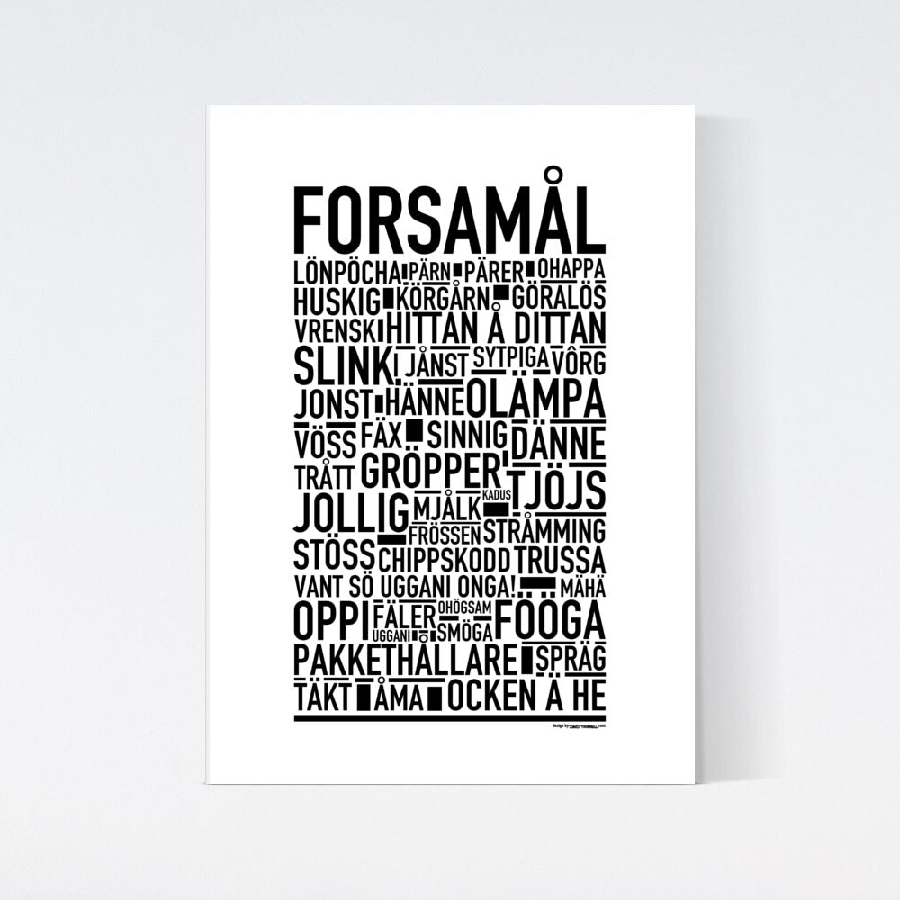 Forsamål Dialekt Text Poster