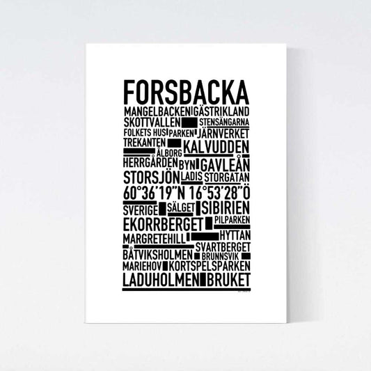 Forsbacka Text Poster