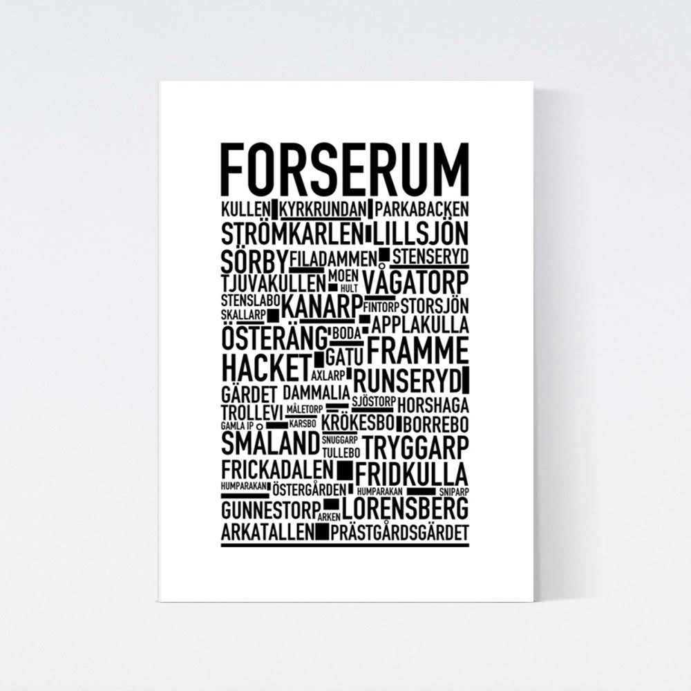 Forserum Text Poster