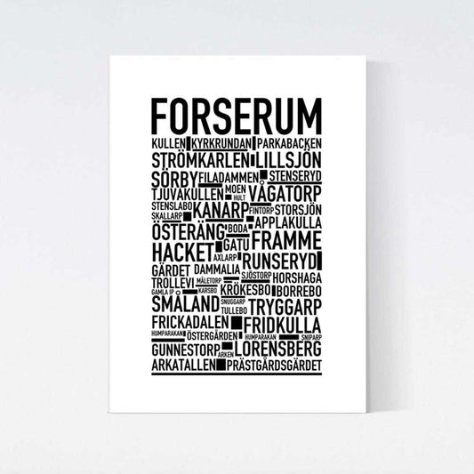 Forserum Text Poster