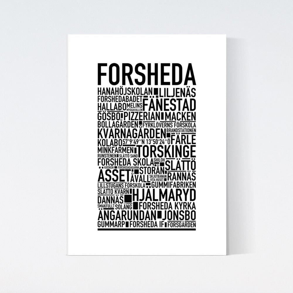 Forsheda Text Poster