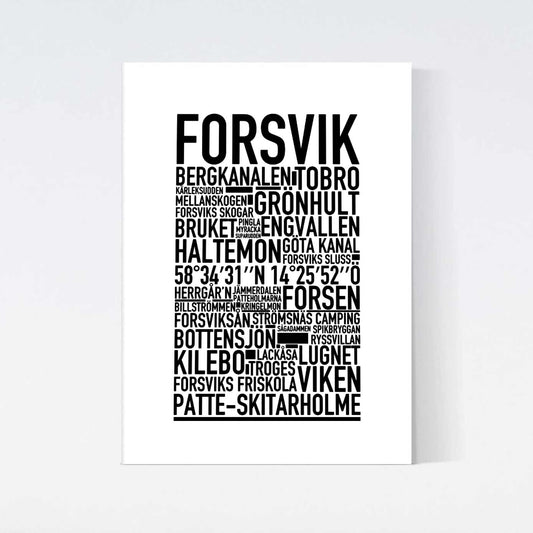 Forsvik Text Poster