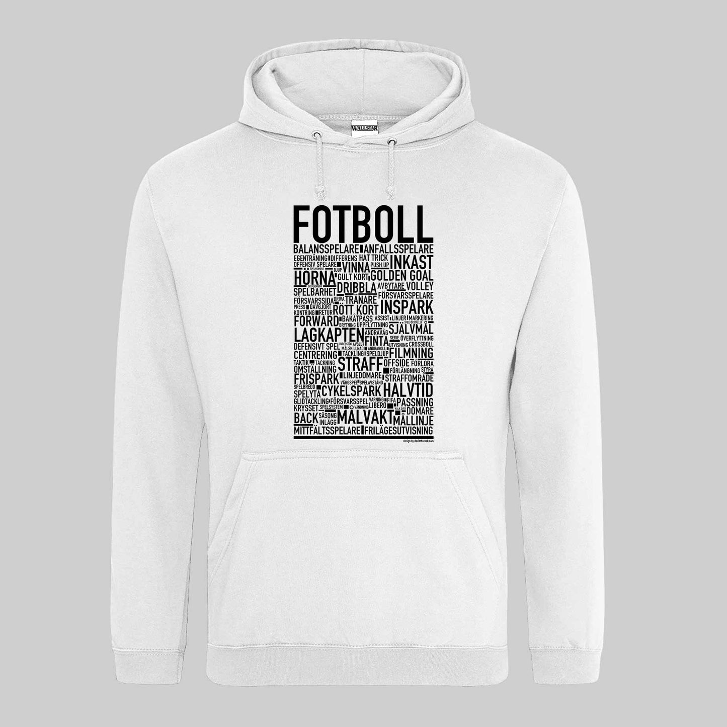 Fotboll Text Hoodie