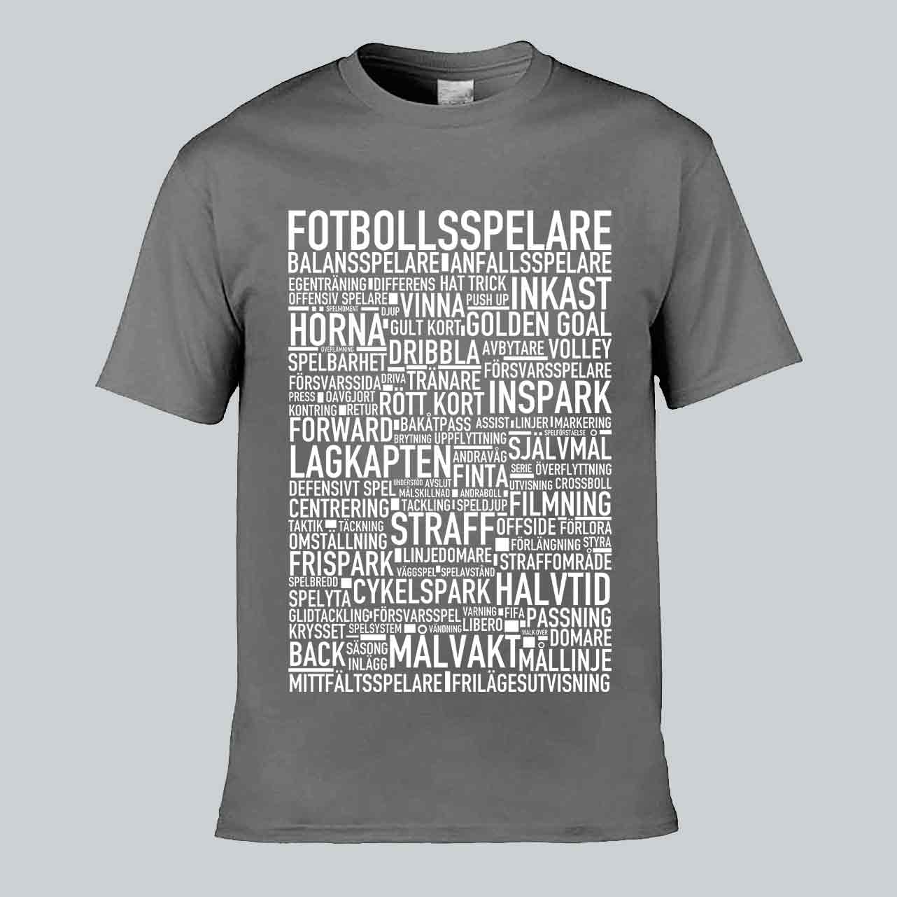 Fotbollsspelare Text T-shirt