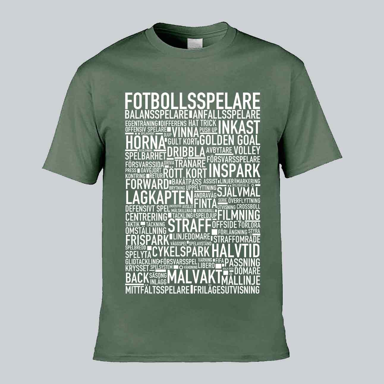 Fotbollsspelare Text T-shirt