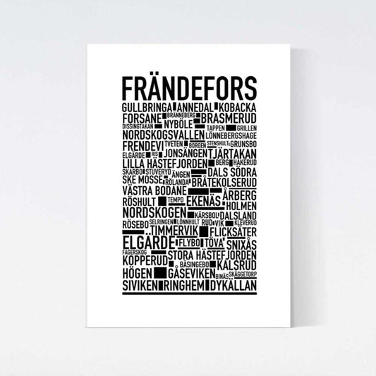 Frändefors Text Poster
