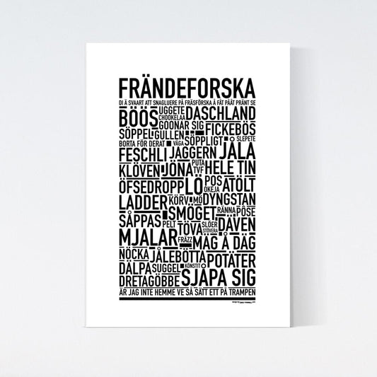 Frändeforska Dialekt Text Poster