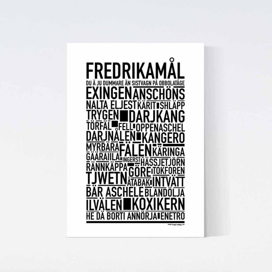 Fredrikamål Dialekt Text Poster
