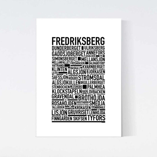 Fredriksberg Text Poster