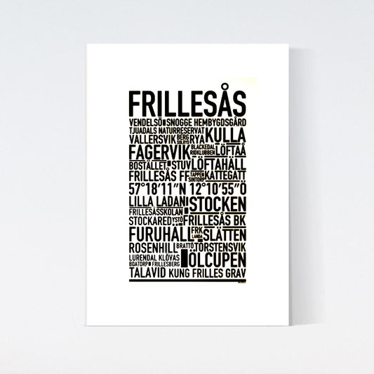 Frillesås Text Poster
