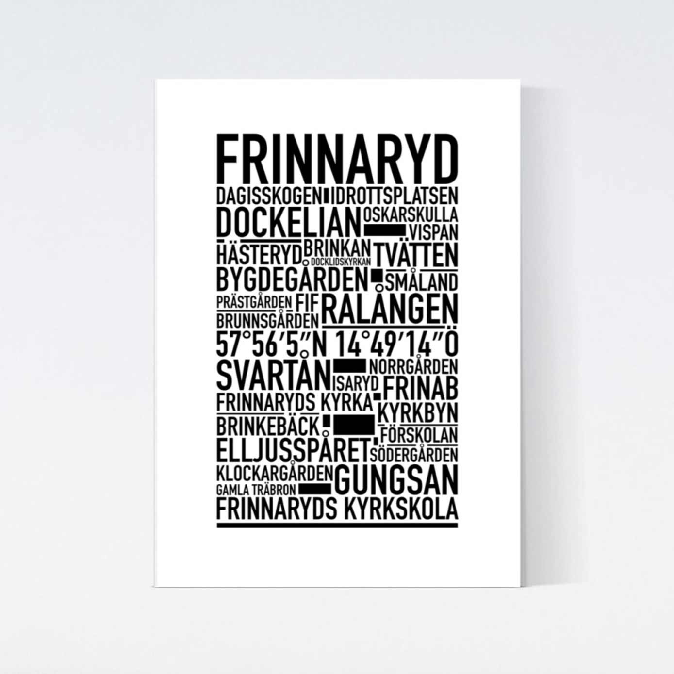 Frinnaryd Text Poster