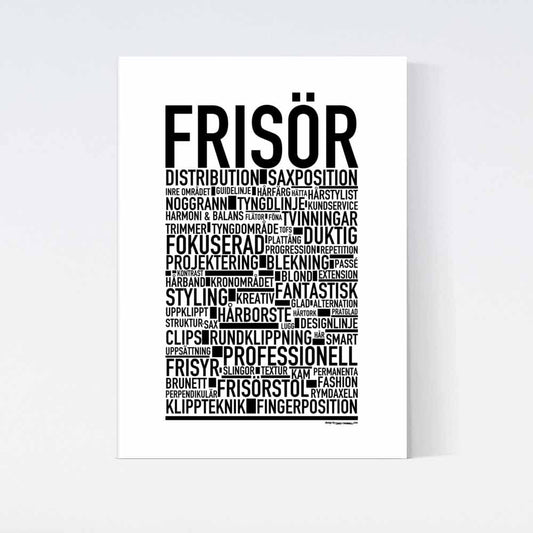 Frisör Text Poster