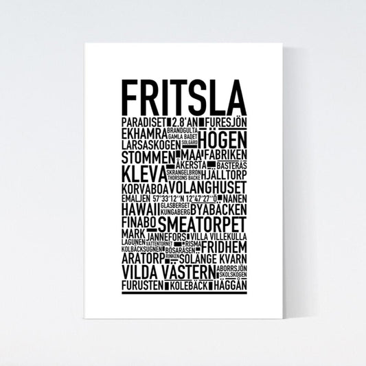 Fritsla Text Poster