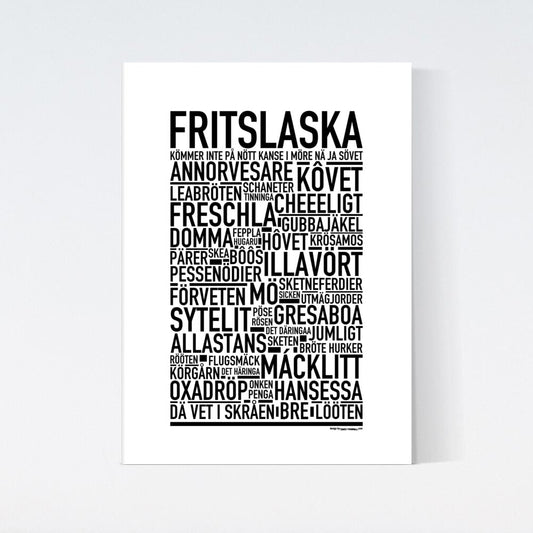 Fritslaska Dialekt Text Poster