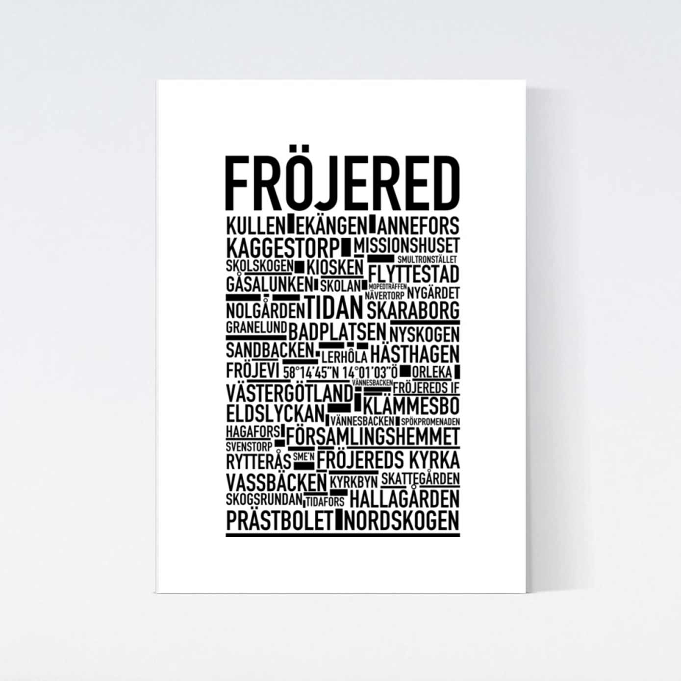 Fröjered Text Poster