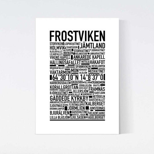Frostviken Text Poster
