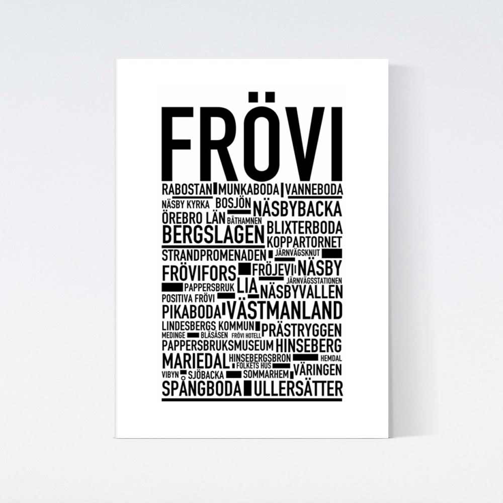 Frövi Text Poster