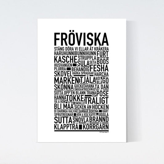 Fröviska Dialekt Text Poster