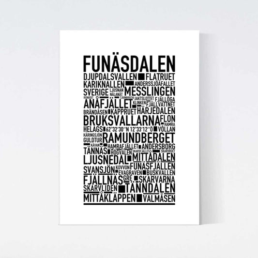 Funäsdalen Text Poster