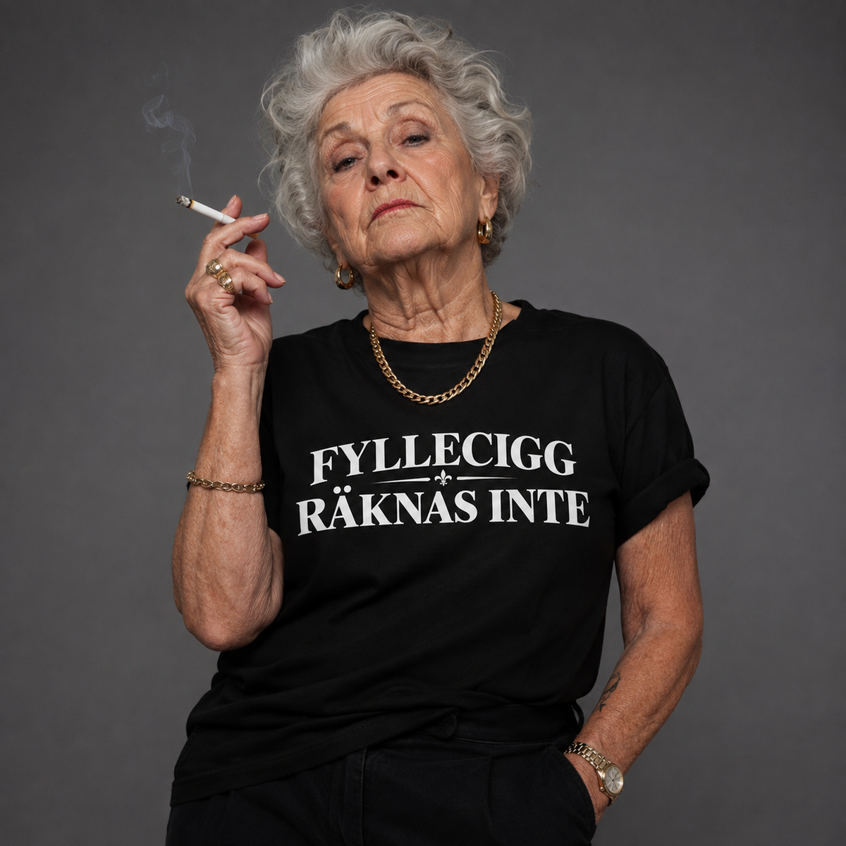 Fyllecigg Räknas Inte T-shirt