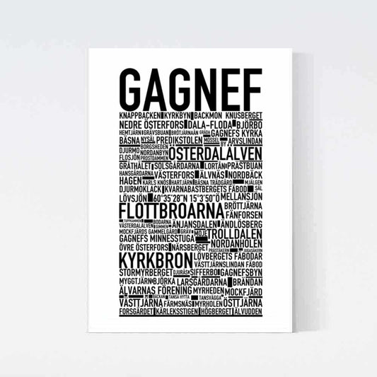 Gagnef Text Poster
