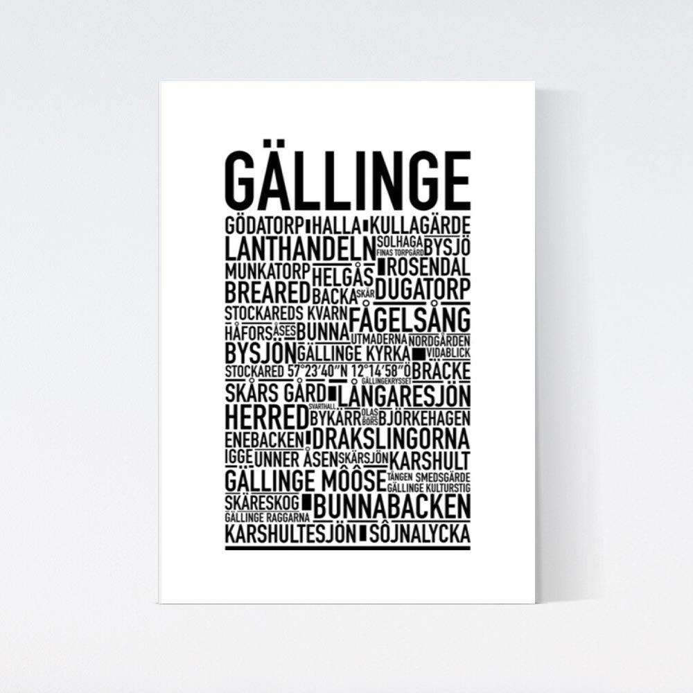 Gällinge Text Poster