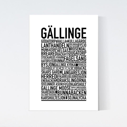 Gällinge Text Poster