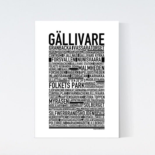 Gällivare Text Poster