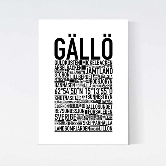Gällö Text Poster