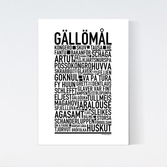 Gällömål Dialekt Text Poster