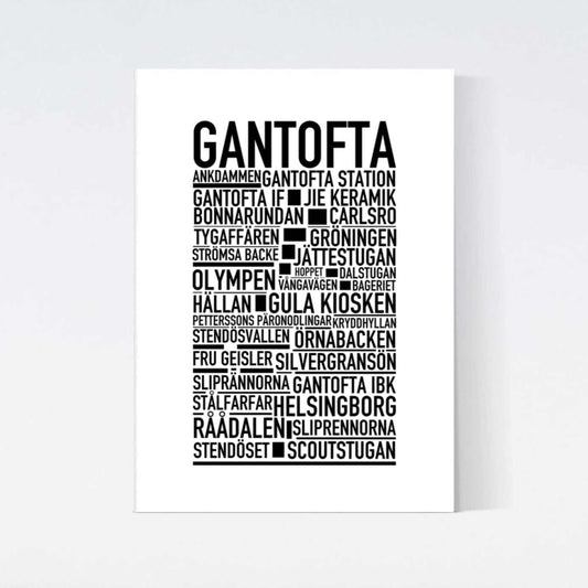 Gantofta Text Poster