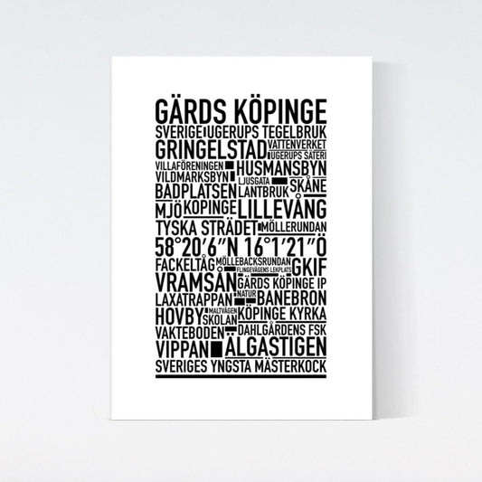 Gärds Köpinge Text Poster