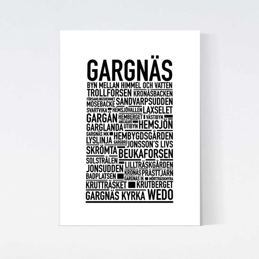 Gargnäs Text Poster