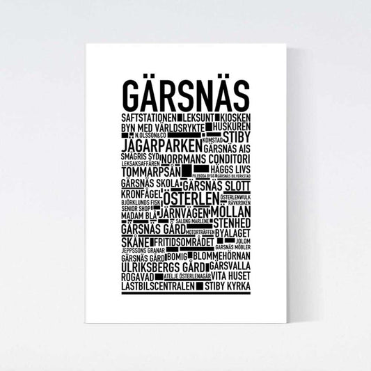 Gärsnäs Text Poster